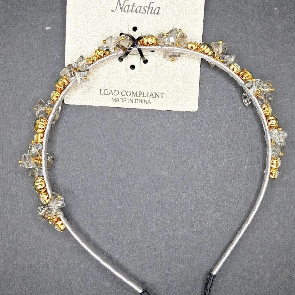 Bedazzled magpie headband crystal cluster crown